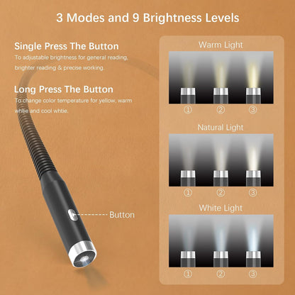 Flexible Fold Neck Reading Light