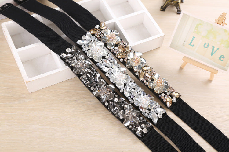 Rhinestone Crystal Waist Women Belts