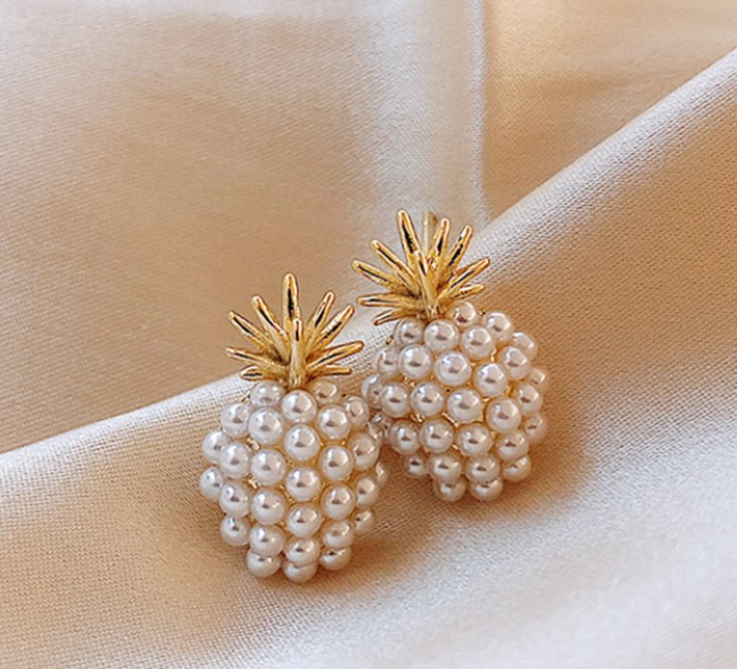 Pineapple Pearl Earrings