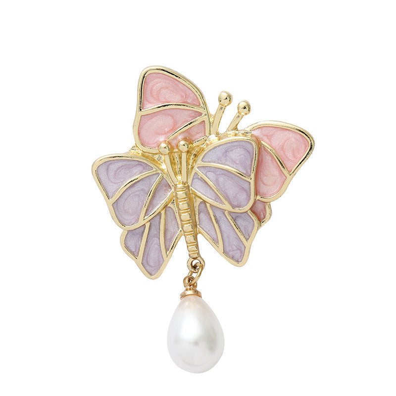 Butterfly Pearl Earrings