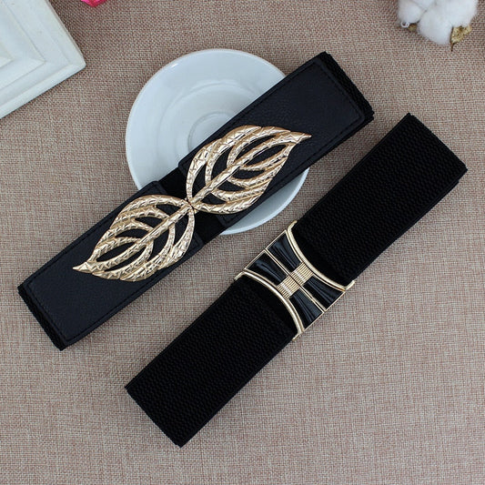 Luxury Fashion Black Elasticity Belt