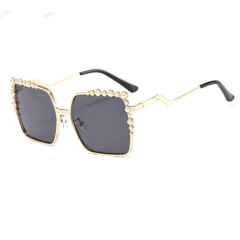 New Luxury Pearl Framed Sunglasses