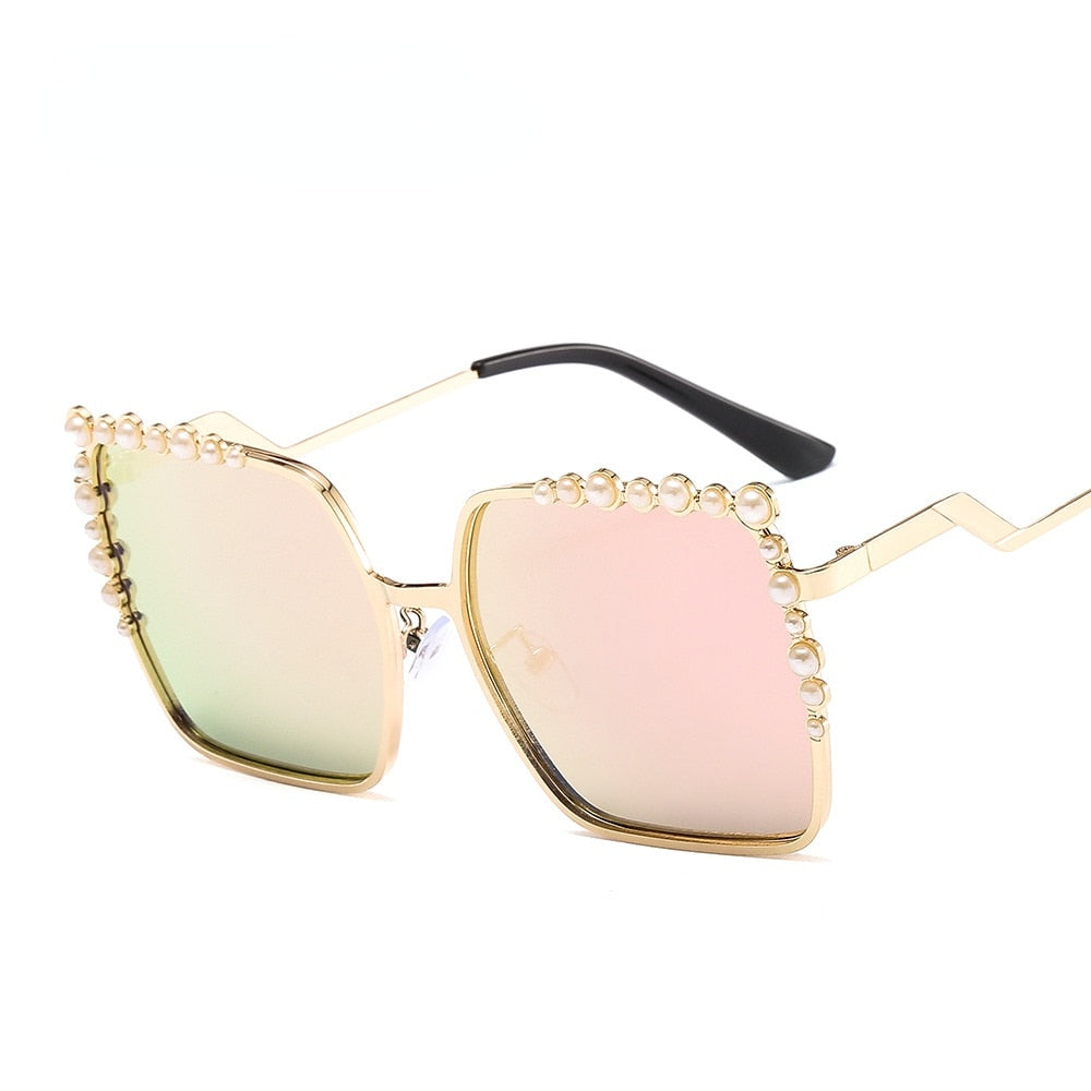 New Luxury Pearl Framed Sunglasses